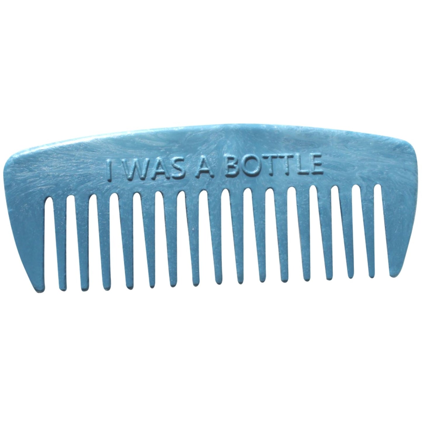 Blue Recycled Hair Comb